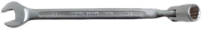 Ключ рожковый с карданной головкой "СЕРВИС КЛЮЧ" удлинённый, 10 мм