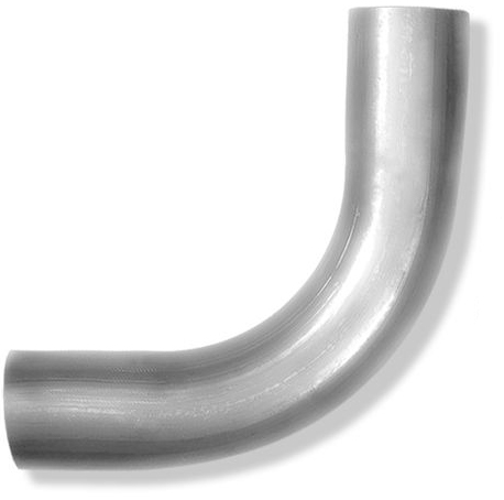 Изгиб трубы глушителя "CBD" нержавеющий (труба d55 мм, угол 90грд, длина 300 мм)