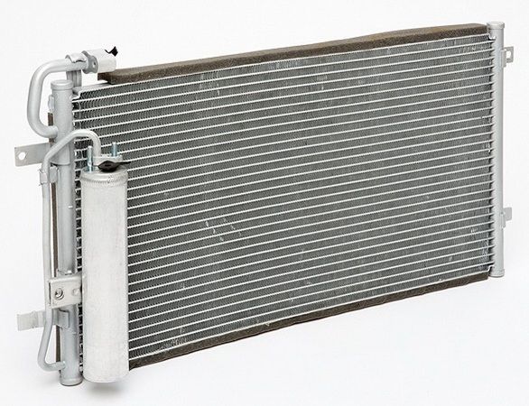 Радиатор "Luzar" кондиционера с ресивером для Лада Калина (кондиционер Panasonic)