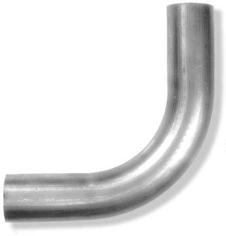 Изгиб трубы глушителя "CBD" нержавеющий (труба d45 мм, угол 90грд, длина 300 мм)