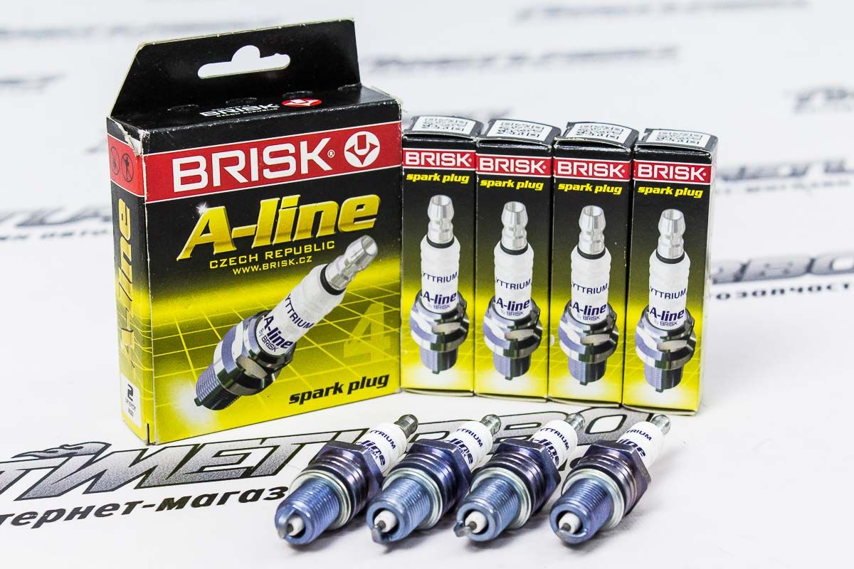 Свечи зажигания "BRISK" A-Line №2 для ВАЗ (2101-2107, 2108-21099, 2110-2112), Лада (Нива 4Х4, Ока) (карбюраторный двигатель)