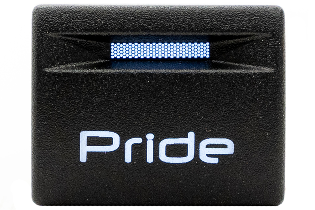 Кнопка пересвеченная Pride с индикацией для Лада Калина 2, Гранта, Гранта FL, Приора, Приора 2, Нива 4x4, Нива Legend