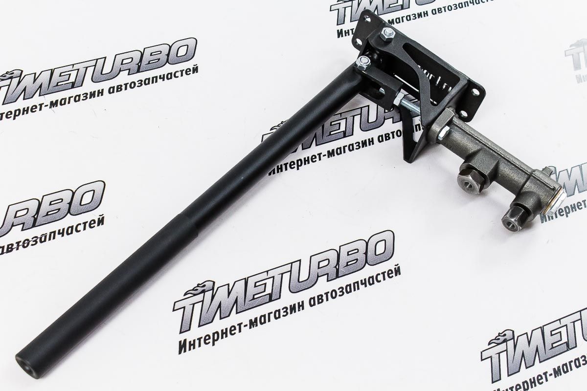Гидравлический ручной тормоз вертикальный "TS-Sport" с штуцерами, без фиксатора (сталь)