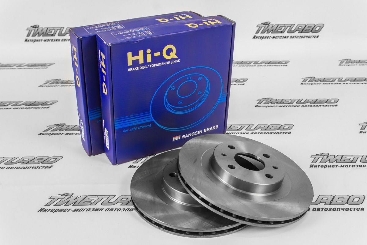 Передние тормозные диски R13 вентилируемые "Sangsin" HI-Q для ВАЗ 2110-2112, Лада Гранта, Калина