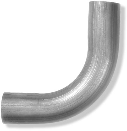 Изгиб трубы глушителя "CBD" нержавеющий (труба d63,5 мм, угол 90грд, длина 350 мм)
