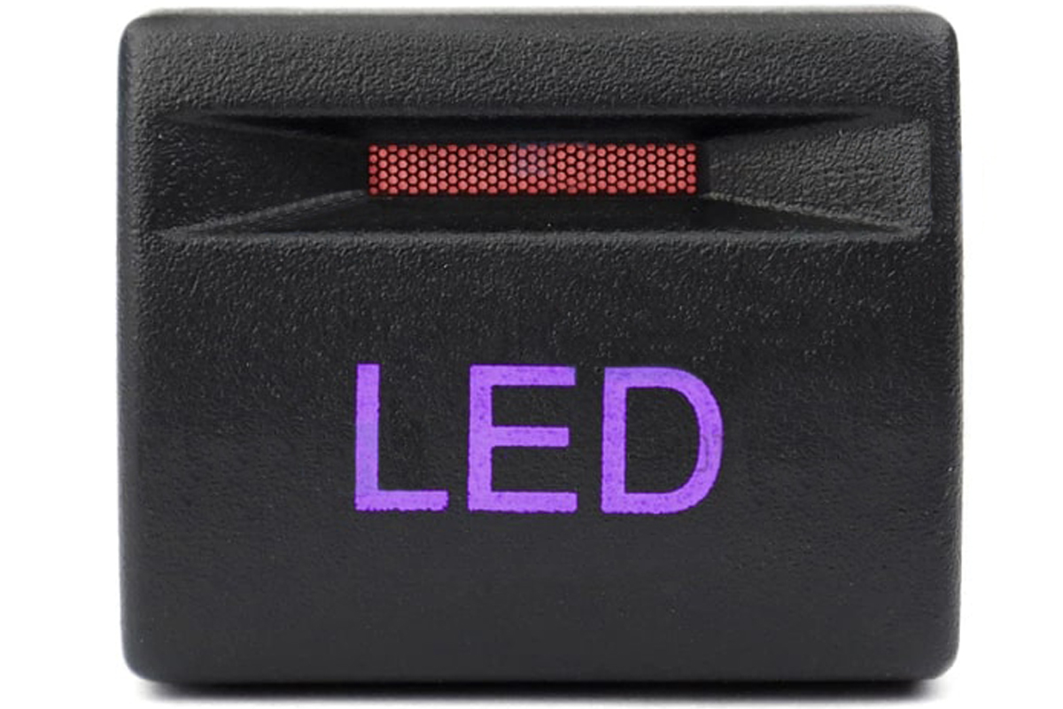 Кнопка пересвеченная LED с индикацией для Лада Калина 2, Гранта, Гранта FL, Приора, Приора 2, Нива 4x4, Нива Legend