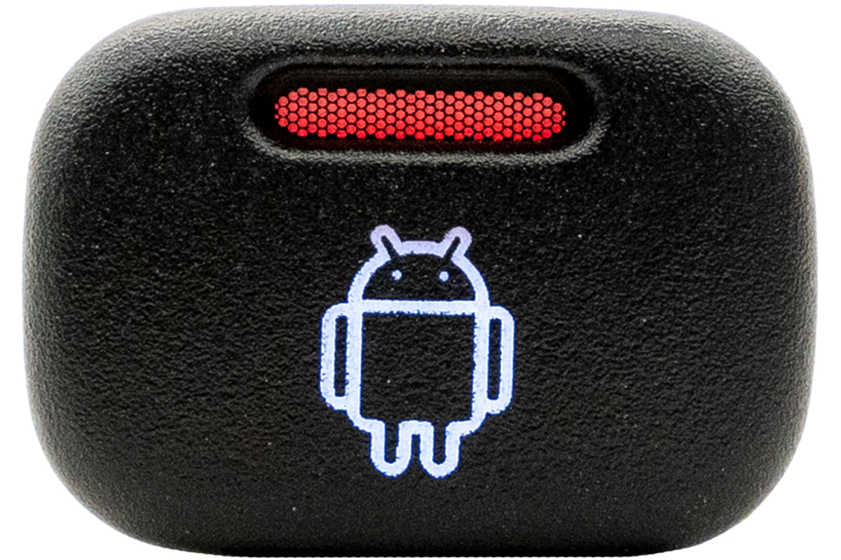 Кнопка пересвеченная Андройд с индикацией для ВАЗ 2113-2115, Лада (Калина, Нива Travel), Шевроле Нива