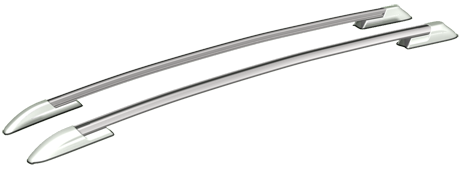 Рейлинги "АПС" (серебристый пластик) для Toyota RAV4