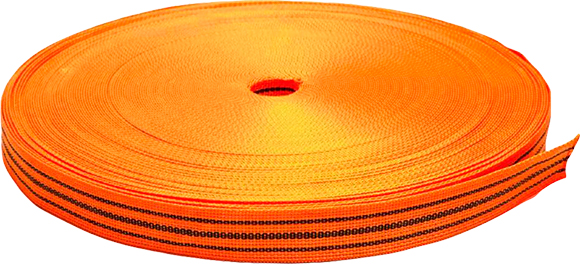 Стропа буксировочная "СЕРВИС КЛЮЧ" оранжевая (5 т, 100 м, 50 мм)