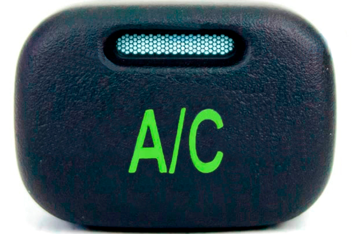 Кнопка пересвеченная AIR CONDITIONER с индикацией для ВАЗ 2113-2115, Лада (Калина, Нива Travel), Шевроле Нива