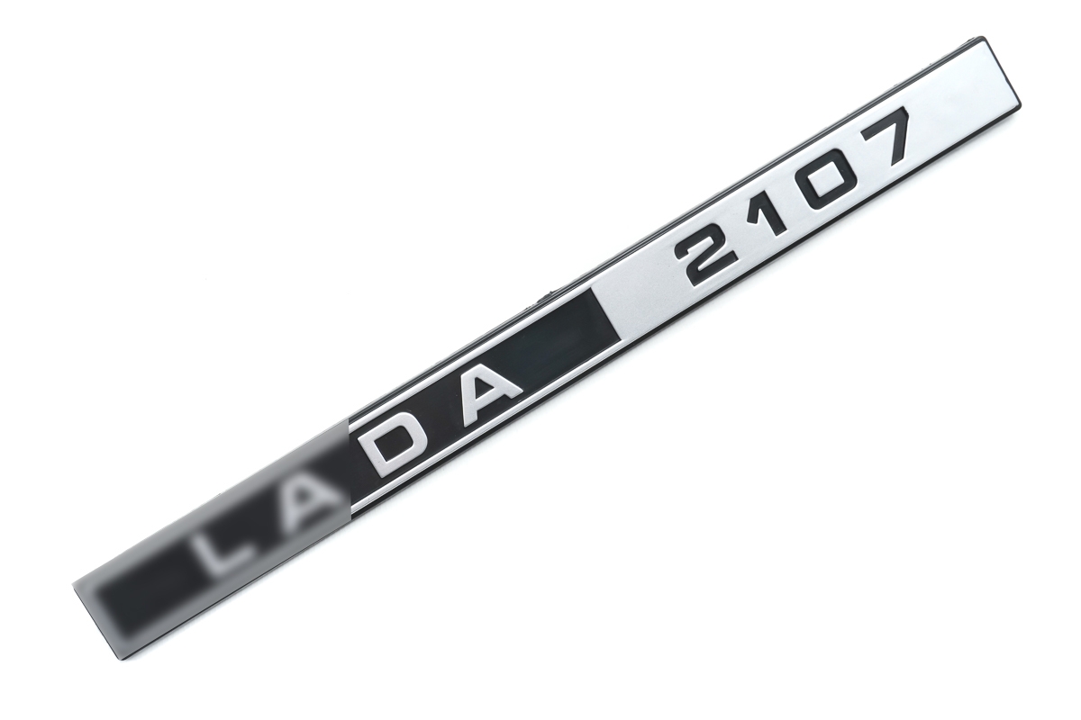 Орнамент (шильдик) МАТОВЫЙ задка "LADA 2107" для ВАЗ 2107