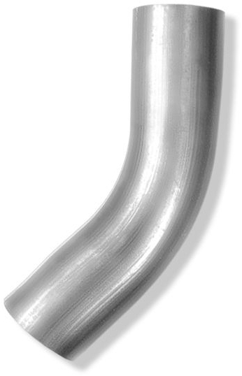 Изгиб трубы глушителя "CBD" нержавеющий (труба d63,5 мм, угол 45грд, длина 250 мм)