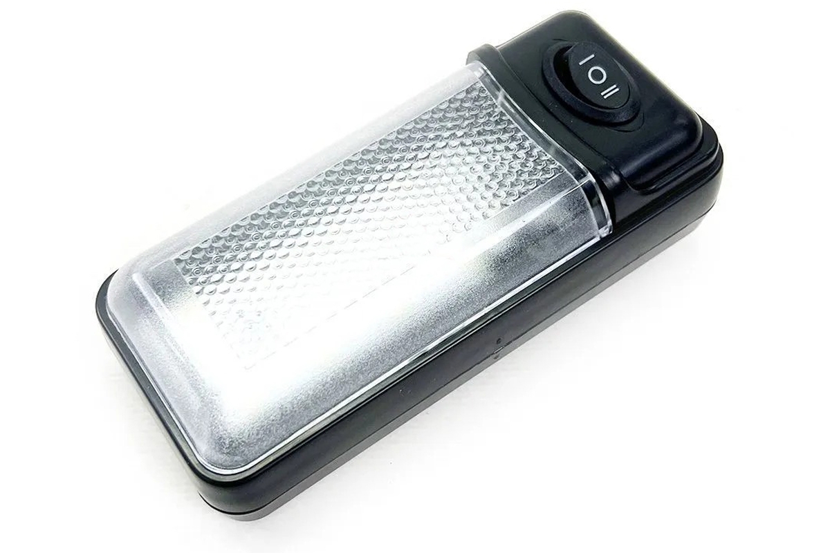 Плафон освещения салона (светодиодный, черный) для ВАЗ 2108-21099, 2110-2112, 2113-2115