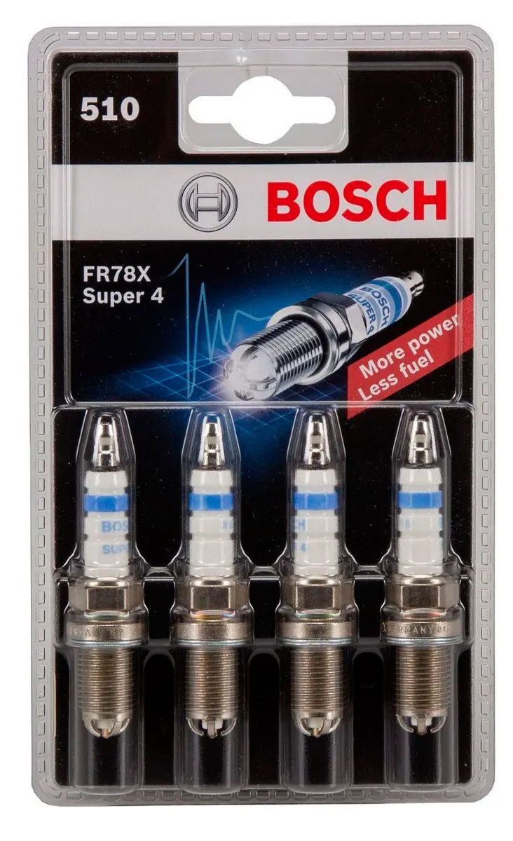 Свечи зажигания "BOSCH" FR78X (0 242 232 802) для ВАЗ (2110-2112, 2113-2115), Лада (Приора, Приора 2, Калина, Калина 2, Гранта, Гранта FL) (16-ти клапанный двигатель)