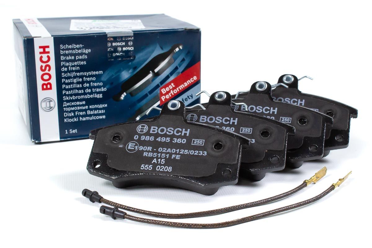 Колодки тормозные передние "BOSCH" для ВАЗ 2109-21099, 2110-2112, 2113-2115