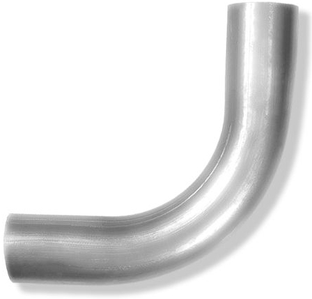 Изгиб трубы глушителя "CBD" нержавеющий (труба d60 мм, угол 90грд, длина 350 мм)