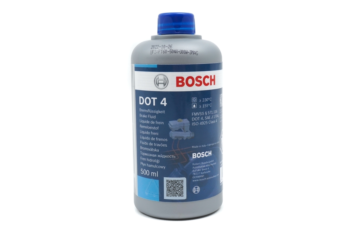 Тормозная жидкость "BOSCH" DOT4 0.5 л