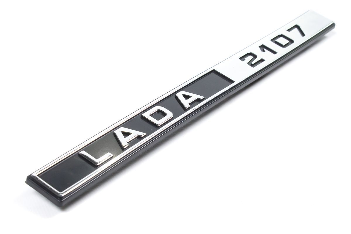 Орнамент (шильдик) ХРОМ задка "LADA 2107" для ВАЗ 2107