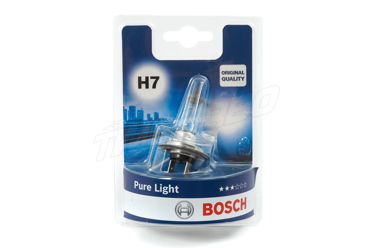 Распродажа Автолампа галогенная "BOSCH" H7 Pure Light (55W)