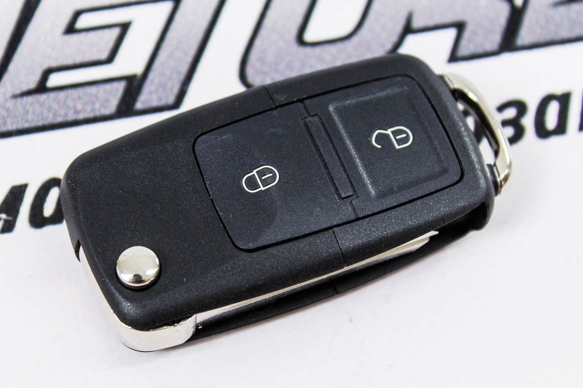 Ключ замка зажигания 1118, 2170, 2190-люкс, DATSUN, 2123 (выкидной) (по типу Volkswagen, 2 кнопки)