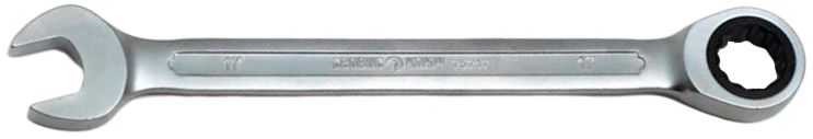 Ключ комбинированный трещоточный "СЕРВИС КЛЮЧ" 17 мм (CR-V, холодный штамп)