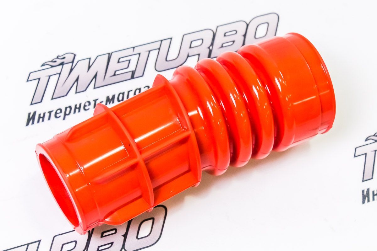 Патрубок фильтра воздушного к дросселю (силикон, красный) для ВАЗ 2107