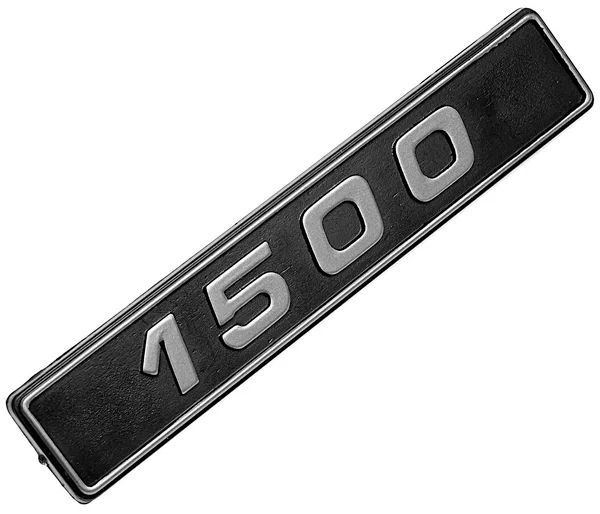 Орнамент (шильдик) заднего крыла "1500" матовый для ВАЗ 2105, 2107
