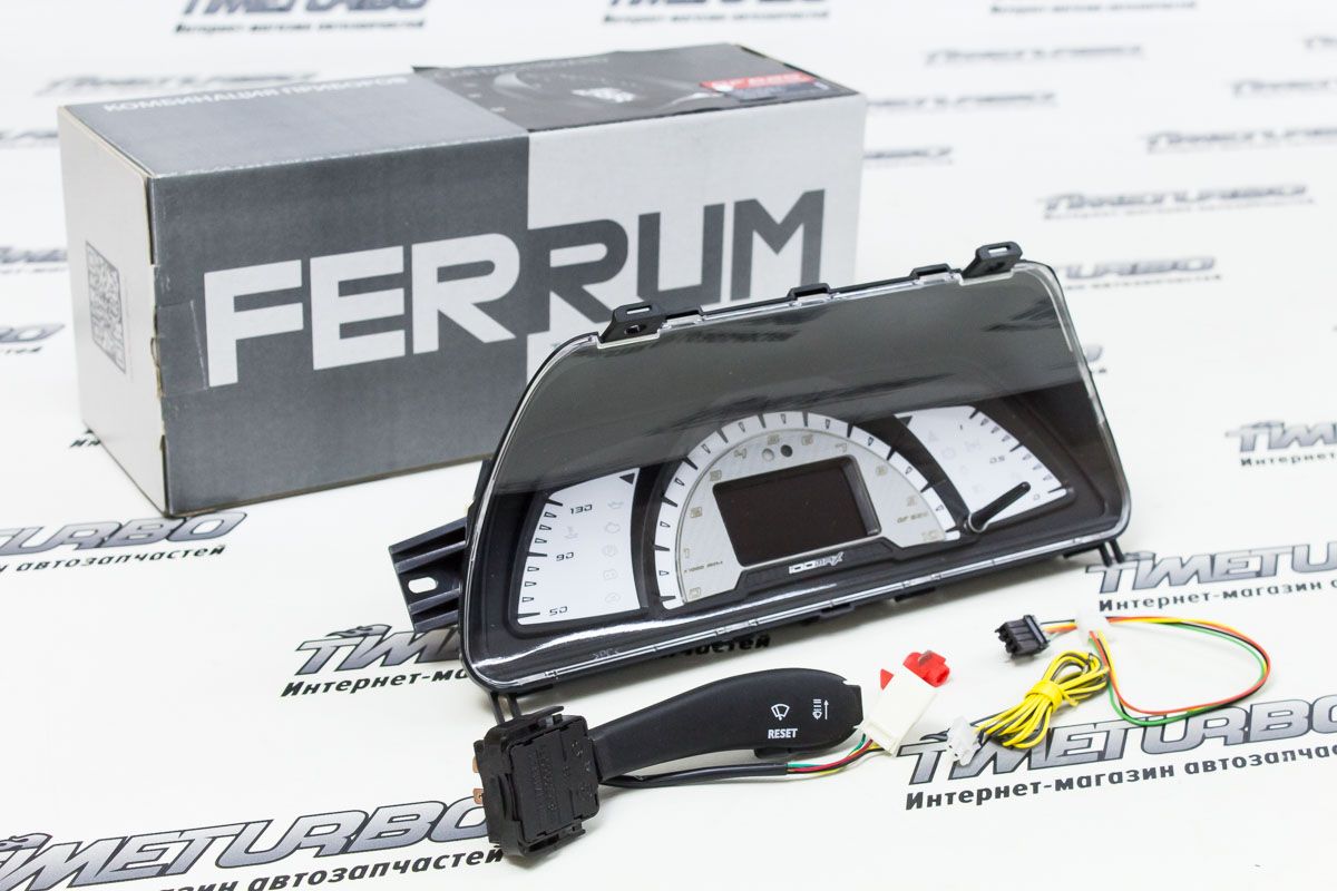 Электронная комбинация приборов "Ferrum Group" GF 625 silver для ВАЗ (2110-2112 (панель с/о), 2113-2115), Шевроле Нива