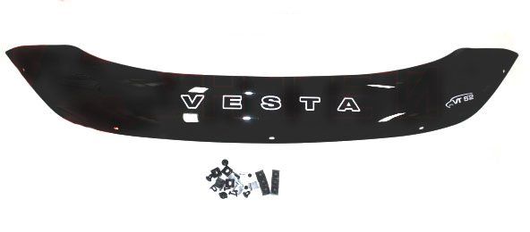 Дефлектор (накладка) капота "VT52" (короткий) для Лада Веста