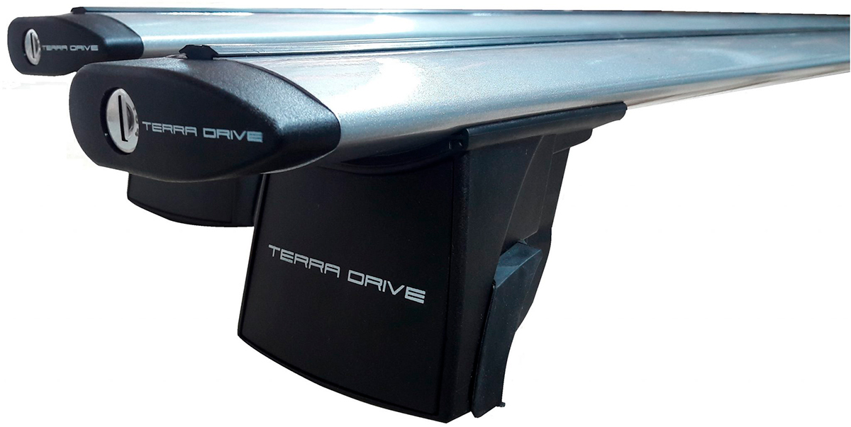 Багажная система "Terra DRIVE" IN-FIX на стандартные и интегрированные рейлинги (1200 мм)