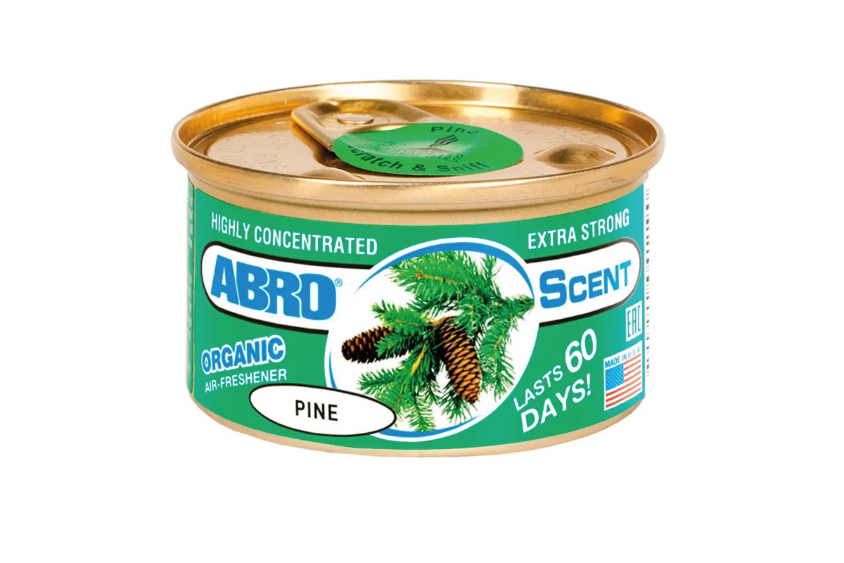 Ароматизатор "ABRO" Organic консерва Сосна (Pine)