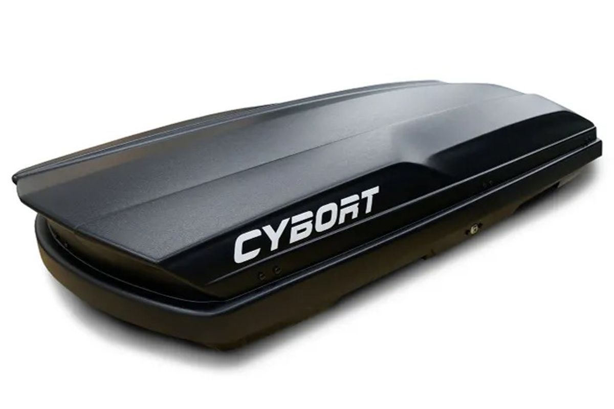 Автобокс "CYBORT" Jazz, 2060х860х350 мм, 410 л, двухсторонний, быстросъемные крепления, металик