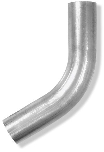 Изгиб трубы глушителя "CBD" нержавеющий (труба d45 мм, угол 45грд, длина 250 мм)