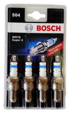 Свечи зажигания "BOSCH" WR78 (0 242 232 504) для ВАЗ (2101-2107, 2108-21099, 2110-2112, 2113-2115), Лада Нива 4х4 (карбюраторный двигатель)