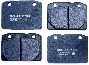 Тормозные колодки TRIALLI Linea Perfecto дисковые, передние для ВАЗ 2101-2107