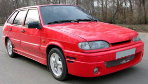 Передний бампер AVR под ПТФ для ВАЗ 2113-2115 Без покраски Передний бампер AVR под ПТФ для ВАЗ 2113-2115 Без покраски