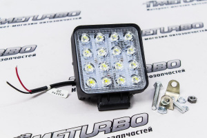 Балка освещения 3W*16LED 11*11см 48W-A дальний