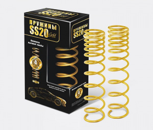 Пружины задней подвески SS20 Gold Progressive холодной навивки с переменным шагом для Лада Калина, Калина 2, Гранта, Датсун mi-DO, on-DO