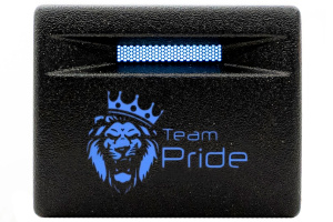 Кнопка пересвеченная Team Pride с индикацией для Лада Калина 2, Гранта, Гранта FL, Приора, Приора 2, Нива 4x4, Нива Legend