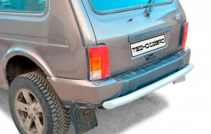 Защита Техно Сфера Труба заднего бампера для Лада Нива 4x4 Урбан Чёрный мат