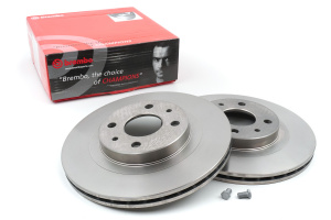 Тормозные диски BREMBO Standart R14, вентилируемые для ВАЗ 2110-2112, Лада Калина, Калина 2, Гранта, Приора, Приора 2