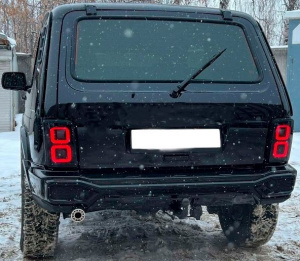 Бампер задний Range Rover для Лада Нива 4x4, Нива 4x4 Урбан Без покраски