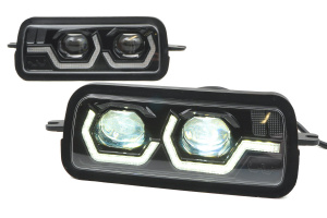 LED диодные подфарники ZMB в стиле BMW для Лада Нива 4х4