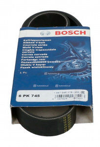 Ремень генератора BOSCH 6 PK 745 1 987 948 378 для ВАЗ 2110-2112, Лада Калина, Калина 2, Приора, Приора 2, Гранта, Гранта FL