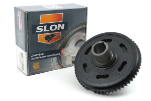 Демпферный шкив коленчатого вала SLON чугунный для Лада Нива 4х4 инжекторный