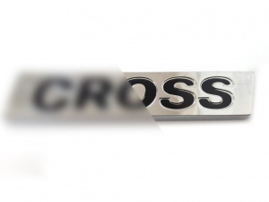 Шильдик CROSS черная надпись для Лада Ларгус Кросс