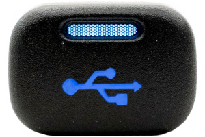 Кнопка пересвеченная USB с индикацией для ВАЗ 2113-2115, Лада Калина, Нива Travel, Шевроле Нива