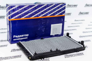 Радиатор охлаждения двигателя ПРАМО для Лада Калина с кондиционером Panasonic