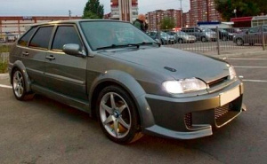 Передний бампер Апекс для ВАЗ 2113-2115 Без покраски Передний бампер Апекс для ВАЗ 2113-2115 Без покраски