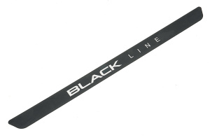 Оригинальная накладка на порог с надписью BLACK LINE для Лада Калина 2, Гранта, Гранта FL